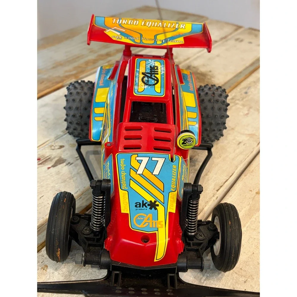 Vintage Acetec Turbo Equalizer RC Buggy Red Off Road Racing Car Made Korea WORKS